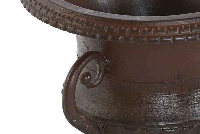 DKD Home Decor Jarrón de Hierro Colado Patinado Óxido Marrón DKD Home Decor Jarrón de Hierro Colado Patinado Óxido Marrón