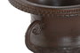 DKD Home Decor Jarrón de Hierro Colado Patinado Óxido Marrón