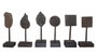 DKD Home Decor Decoración de Madera y Metal con Estampaciones