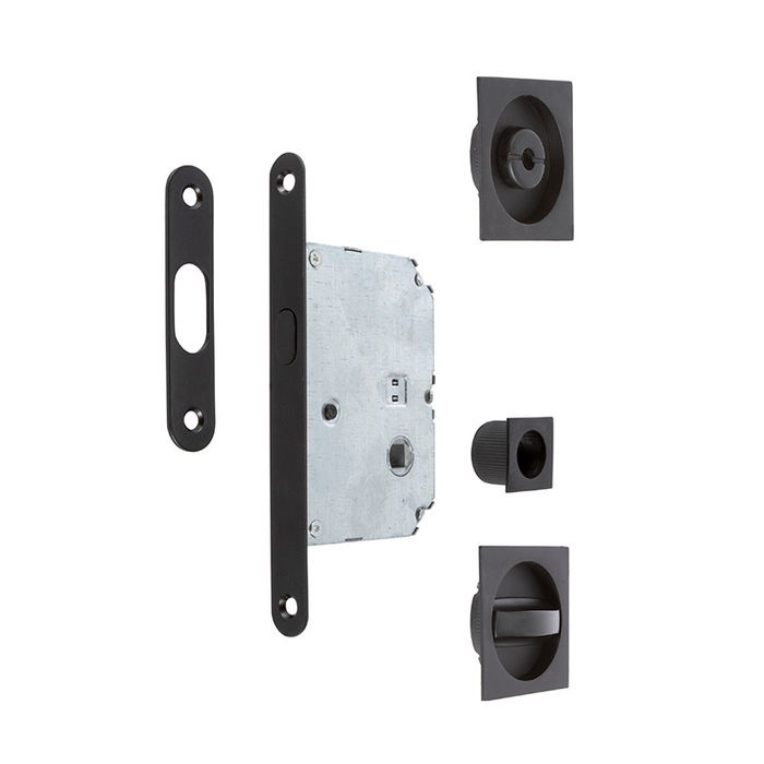 Jandel Cierre Puerta Corredera Kit Cuadradas Negro Mate 56X56 Exterior D48 Interior Jandel Cierre Puerta Corredera Kit Cuadradas Negro Mate 56X56 Exterior D48 Interior