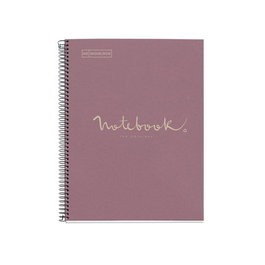 MAUL A609026 Eco Emotions Collegeblock A4 Cuadriculado Lila 80 Hojas Tapa Dura