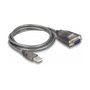 DeLOCK Adaptador USB 2.0 Tipo-A a Serial RS-232 D-Sub 9 pin con 3 LED, 1 m