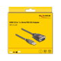 DeLOCK Adaptador USB 2.0 Tipo-A a Serial RS-232 D-Sub 9 pin con 3 LED, 1 m