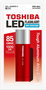 Toshiba Linterna LED Mini Aluminio 85 Lúmenes Rojo