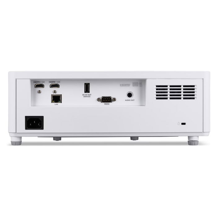 Acer PL6820 Proyector Láser 4K UHD, 5500 Lúmenes ANSI, 50000:1 Contraste, DLP, 16:10, Zoom 1.7:1, Altavoces Integrados, Blanco