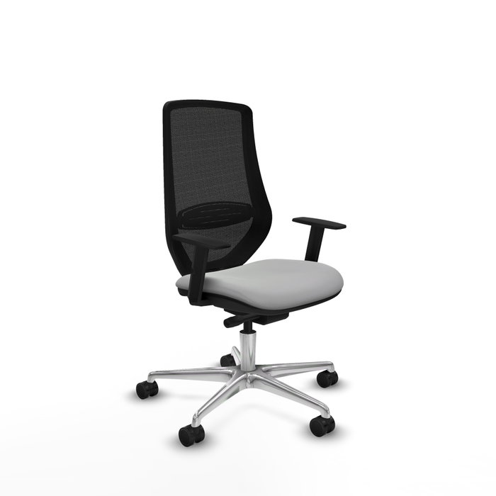 PIQUERAS Y CRESPO Silla de oficina Mardos con mecanismo Sincro/Traslack Gris claro y Negro PIQUERAS Y CRESPO Silla de oficina Mardos con mecanismo Sincro/Traslack Gris claro y Negro