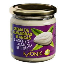 MONKI Crema de Almendras Blancas Bio 330gr Untar Ecológica Almendras Peladas