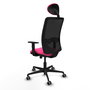 PIQUERAS Y CRESPO Silla de oficina Zulema Rosa y Negro