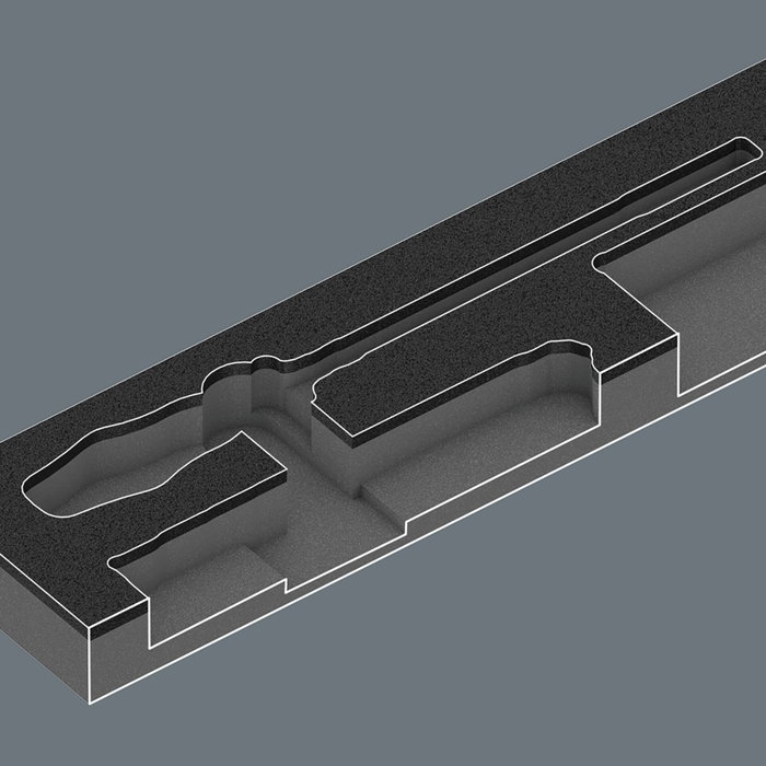 Wera 9750 KK Tool-Check PLUS Bandeja de Espuma con Herramientas