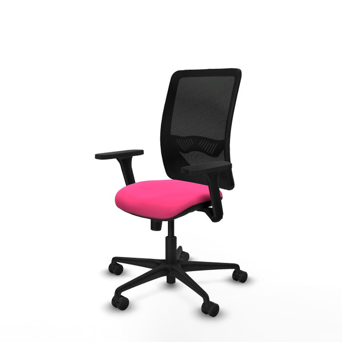 PIQUERAS Y CRESPO Silla de oficina Zulema con mecanismo Sincro, Rosa y Negro PIQUERAS Y CRESPO Silla de oficina Zulema con mecanismo Sincro, Rosa y Negro