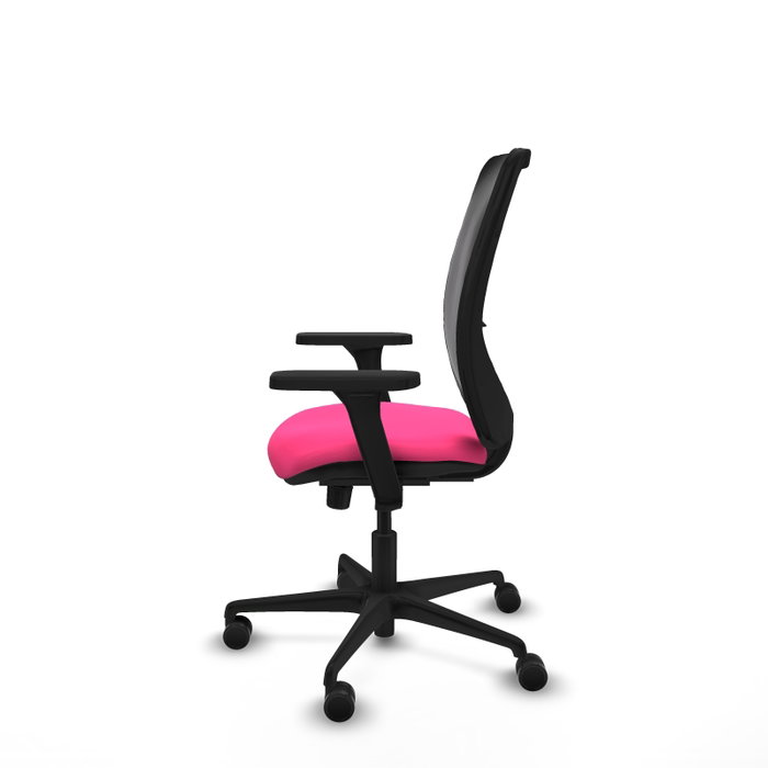 PIQUERAS Y CRESPO Silla de oficina Zulema con mecanismo Sincro, Rosa y Negro PIQUERAS Y CRESPO Silla de oficina Zulema con mecanismo Sincro, Rosa y Negro