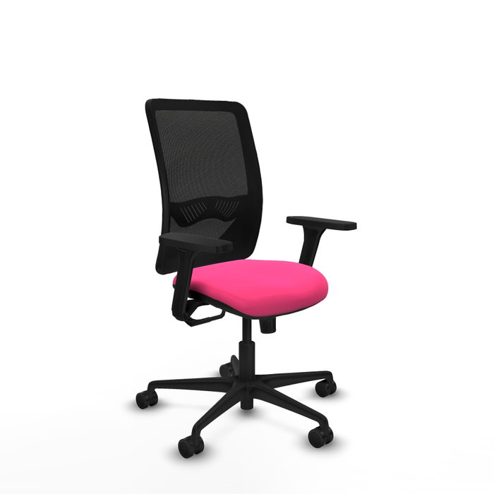 PIQUERAS Y CRESPO Silla de oficina Zulema con mecanismo Sincro, Rosa y Negro PIQUERAS Y CRESPO Silla de oficina Zulema con mecanismo Sincro, Rosa y Negro