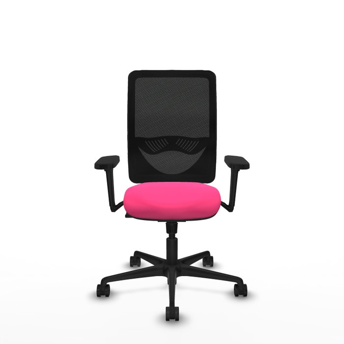 PIQUERAS Y CRESPO Silla de oficina Zulema con mecanismo Sincro, Rosa y Negro PIQUERAS Y CRESPO Silla de oficina Zulema con mecanismo Sincro, Rosa y Negro
