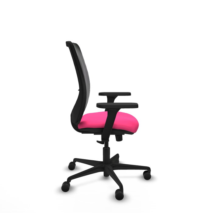 PIQUERAS Y CRESPO Silla de oficina Zulema con mecanismo Sincro, Rosa y Negro PIQUERAS Y CRESPO Silla de oficina Zulema con mecanismo Sincro, Rosa y Negro