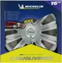 Michelin Embellecedores 4 Ruedas 16 Pulgadas Chromed NVS42 Seguridad Visibilidad Nocturna