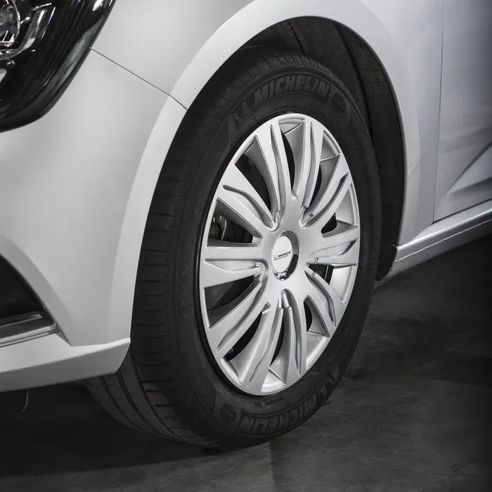 Michelin Embellecedores 4 Ruedas 16 Pulgadas Chromed NVS42 Seguridad Visibilidad Nocturna