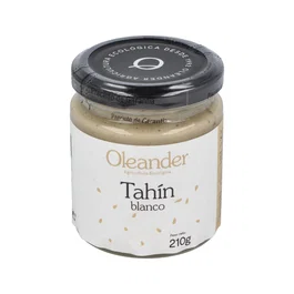OLEANDER Tahin Blanco Crudo 210Gr Sin Sal Ecológico Vegano Sin Gluten Sin Lactosa Sésamo