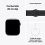 Apple Watch Series 11 GPS + Cellular 42mm Gris Espacial Aluminio - Correa Deportiva Negra S/M