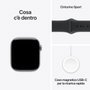 Apple Watch Series 11 GPS + Cellular 42mm Gris Espacial con Correa Deportiva Negra (S/M) inevitablemente