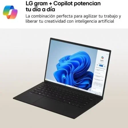 LG Portátil LG gram 14Z90T-G U7 255H Intel Ultra 7 32GB RAM 1TB SSD 14"