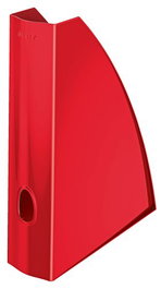 Revistero Plastico Leitz Wow A4 60Mm Rojo Metalizado