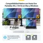 StarTech USB4 Dual Display Docking Station 4K con carga de 100W
