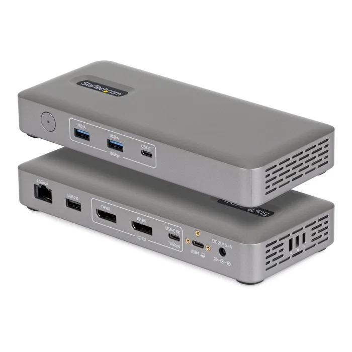 StarTech USB4 Dual Display Docking Station 4K con carga de 100W StarTech USB4 Dual Display Docking Station 4K con carga de 100W