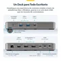 StarTech USB4 Dual Display Docking Station 4K con carga de 100W