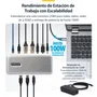 StarTech USB4 Dual Display Docking Station 4K con carga de 100W