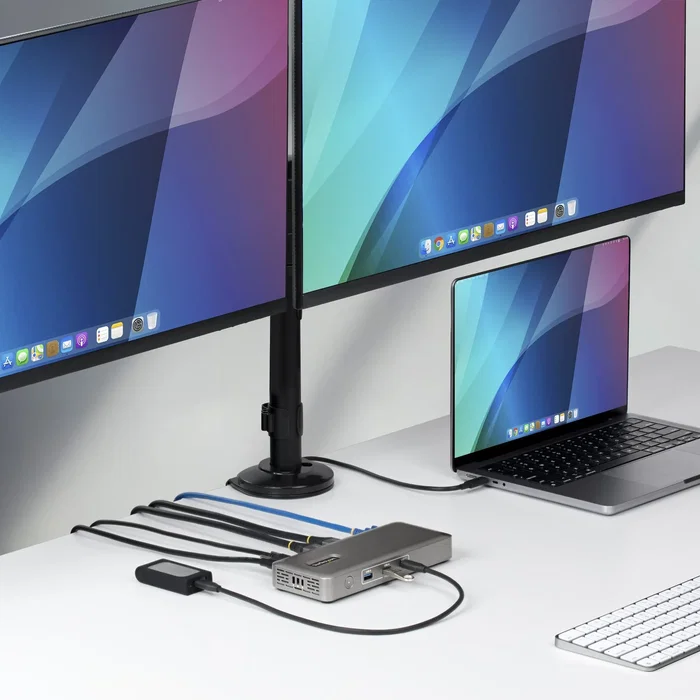 StarTech USB4 Dual Display Docking Station 4K con carga de 100W StarTech USB4 Dual Display Docking Station 4K con carga de 100W