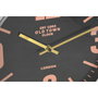 DKD Home Decor Reloj de Pared Metal Avión Plateado BOLAI AVION 25