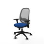 PIQUERAS Y CRESPO Silla de oficina Cilanco con mecanismo Sincro Azul y Gris