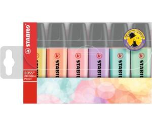 Stabilo BOSS Original Marcadores Fluorescentes Colores Pastel, 6 Unidades Stabilo BOSS Original Marcadores Fluorescentes Colores Pastel, 6 Unidades