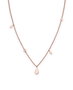 Rosefield Collar Iggy Shaped drop necklace rosegold JSDNR-J055