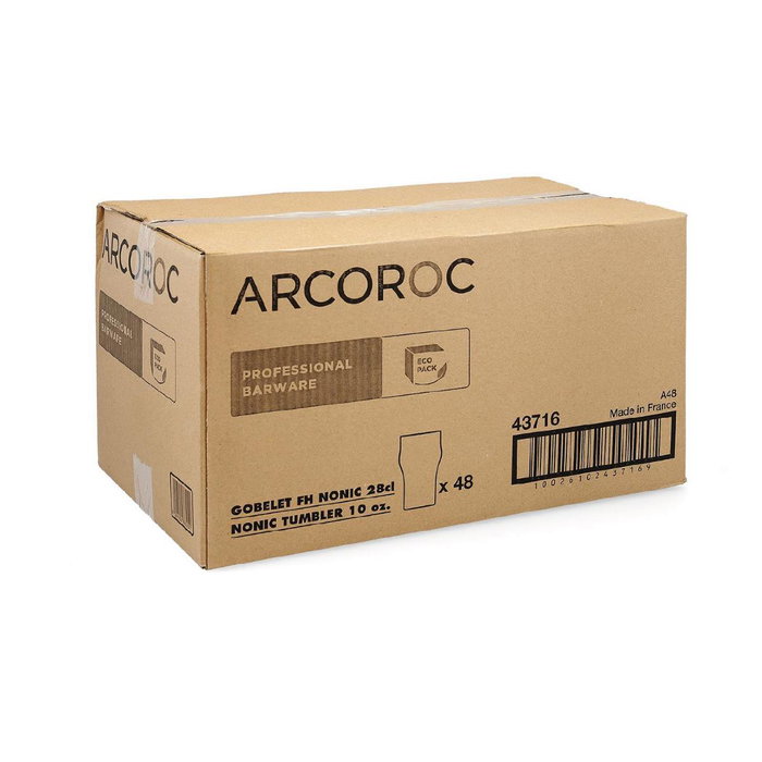 Caja 24 Vasos Cerveza Vidrio Nonic Arcoroc 28 cL