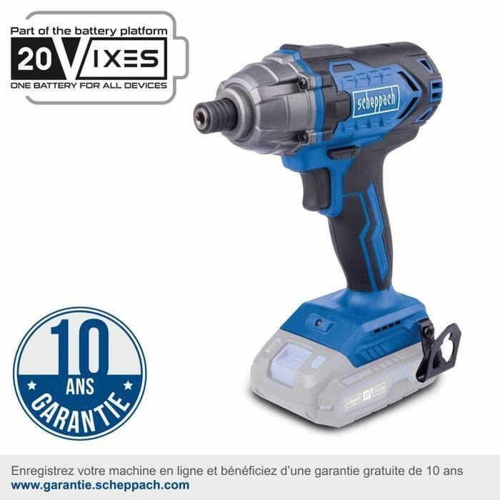 Scheppach Llave de impacto inalámbrica 1/4 IXES 20V 180 Nm C-ID180-X