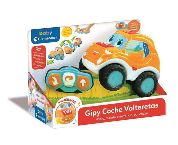 Clementoni Gipy Coche Volteretas con sonidos y canciones