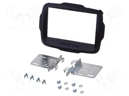 PER.PIC. Bastidor de montaje de radio 2 DIN para Jeep Renegade, negro