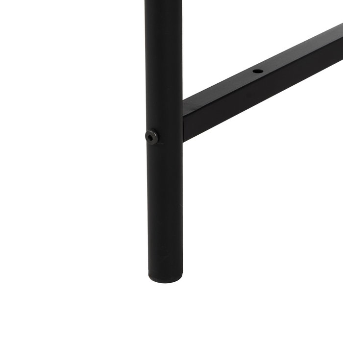 Mesa Centro Natural-Negro Metal-Madera 89 X 89 X 42,50 cm