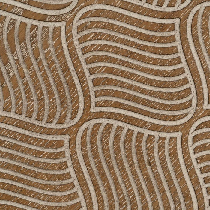 Ixia Mesa de Centro de Madera y Metal Natural-Negro