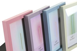 DKD Home Decor Marco de Foto 15x20 cm Verde, Azul, Lila, Rosa. Materiales: MDF, Cristal. Dimensiones: 22.5 x 17.3 x 2.5 cm (4 Unidades)