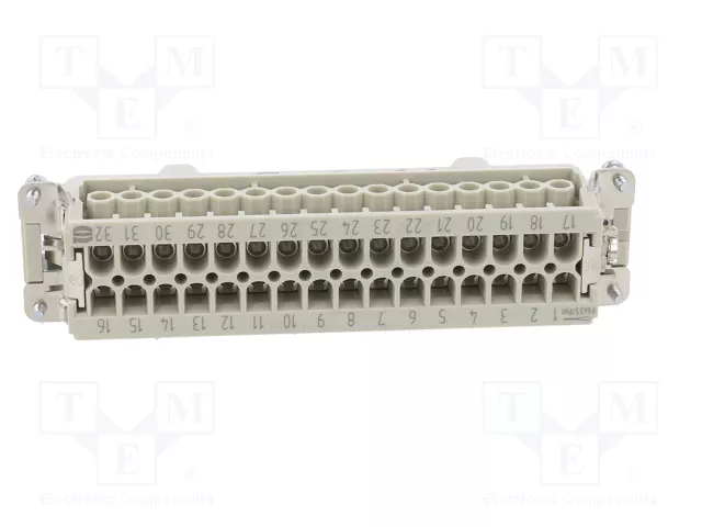 HARTING Han E® Conector Macho de Plantilla de Contacto 32+PE