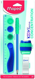 Maped Kit Escolar Kidylearn Concentration Azul 4 Piezas para Niños TDAH Autismo TDA con Estimulación Sensorial