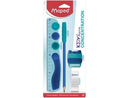 Maped Kit Escolar Kidylearn Concentration Azul 4 Piezas para Niños TDAH Autismo TDA con Estimulación Sensorial