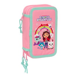 Safta Plumier Gabby's Dollhouse Triple Cremallera 37 Piezas