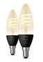Philips Hue Filament bombilla LED inteligente E14 4.6W (pack de 2)
