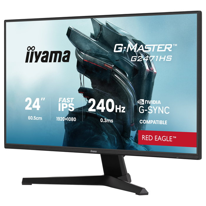 iiyama G-Master G2471HS-B1 Red Eagle 23.8 Full HD Fast IPS 240Hz iiyama G-Master G2471HS-B1 Red Eagle 23.8 Full HD Fast IPS 240Hz