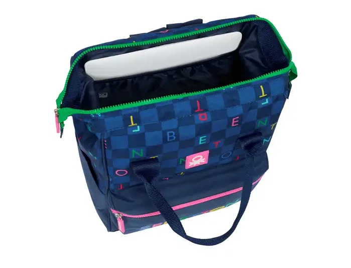 Safta Mochila Benetton Damero con Asas para Portátil 13 pulgadas Safta Mochila Benetton Damero con Asas para Portátil 13 pulgadas