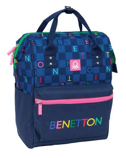 Safta Mochila Benetton Damero con Asas para Portátil 13 pulgadas Safta Mochila Benetton Damero con Asas para Portátil 13 pulgadas
