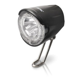 XLC CL-D02 Faro Led Bicicleta 20 Lux con Dinamo y Soporte Acero Inoxidable Homologación StVZO